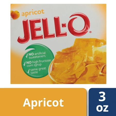 0003 Apricot - (4 Pack) Jell-O Apricot Gelatin Mix, 3 oz Box