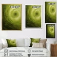 thumbnail image 3 of Designart "Spiral Of The Green Orbit I" Abstract Spirals Picture Framed Canvas Wall Art, 3 of 5