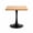 Natural, variant on Square Dining Table, 23.6" Tulip Pedestal Table, Mid Century Modern Kitchen Table for 2, Small Space Bistro Dining Table for Apartment Living Room Cafe, Black