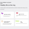 thumbnail image 5 of Smart Ring 21.5mm Monitor Sleep Blood Oxygen Heart Rate Health Bluetooth Multifunction Smart Ring,C, 5 of 5