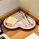 thumbnail image 1 of Absorbente de Diatomite para baño con soporte para cepillo de dientes y bandeja para vasos, escurridor de esquina para el lavabo y el tocador, 1 of 6
