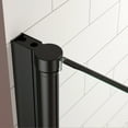 thumbnail image 4 of Frameless Shower Door Pivot swing single glass panel shower door 34 in.W x 72 in.H,adjustable 33.5-35 inch frameless shower door with 1/4 inch clear tempered glass,matte black hardwares,Sliding Showe, 4 of 6