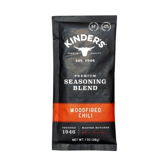 Kinder's Woodfired Chili Dry Seasoning Mix for Slow Cooking, 1 oz