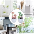 thumbnail image 5 of 2 uds simulación suculentas bonsái adornos creativos plantas artificiales decoración interior, 5 of 5