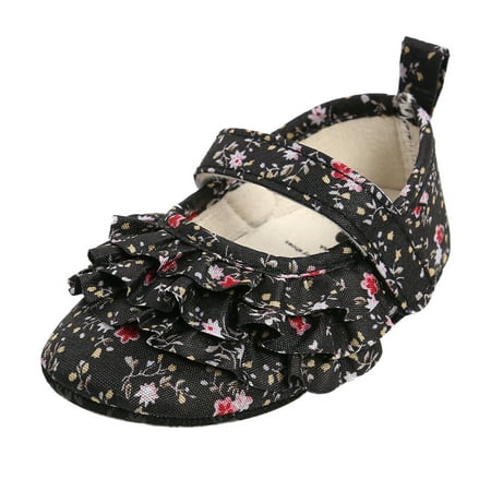 

Ierhent Baby Walking Shoes Mesh Jogger Sneakers(Black 13)