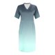 thumbnail image 3 of vestido casual con estampado degradado y bolsillo en la rodilla con cuello en v y manga corta de verano para mujer verde / xl, 3 of 4