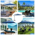 thumbnail image 6 of Costway 96" Navy Blue Octagon Offset Patio Umbrella, Fade Resistant, 6 of 12