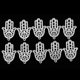 thumbnail image 5 of 10 Piezas Colgantes Colgantes Palma Se la la adaptaciónción a La Fabricación de Pulseras de Collar Europeo, 5 of 9