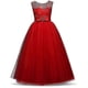 thumbnail image 1 of Girls Lace Long Prom Gowns Bridesmaid Kids Dresses For Girls Teens Girl Party Dress Kids Princess Evening Formal Wedding Vestido, 1 of 5