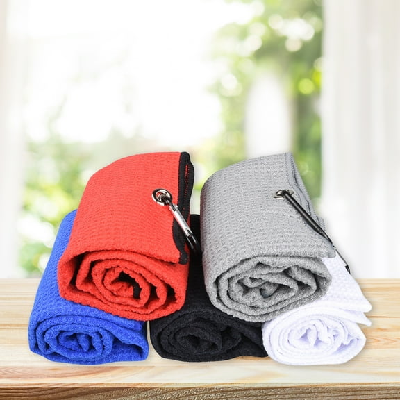 Cheers.US Golf Towel, Golf Towel with Clip, Microfiber Waffle Pattern Golf Towel, Quickly Drying Golf Towel