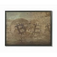 thumbnail image 2 of Stupell Industries Bitcoin Faded and Distressed Typography Painting Black Framed Art Print Wall Art, 11 x 14, 2 of 5