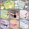 thumbnail image 3 of 16 Pieces Cartoon Sanrio Alter Ego Sticker Puzzle Cute Toy Jigsaw Making a Face Waterproof Bestseller Sticker Set, 3 of 6