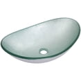 thumbnail image 2 of Miseno Mno032nv-Oval Painted Foil 21-1/2" Oval Glass Vessel Bathroom Sink - Silver, 2 of 6