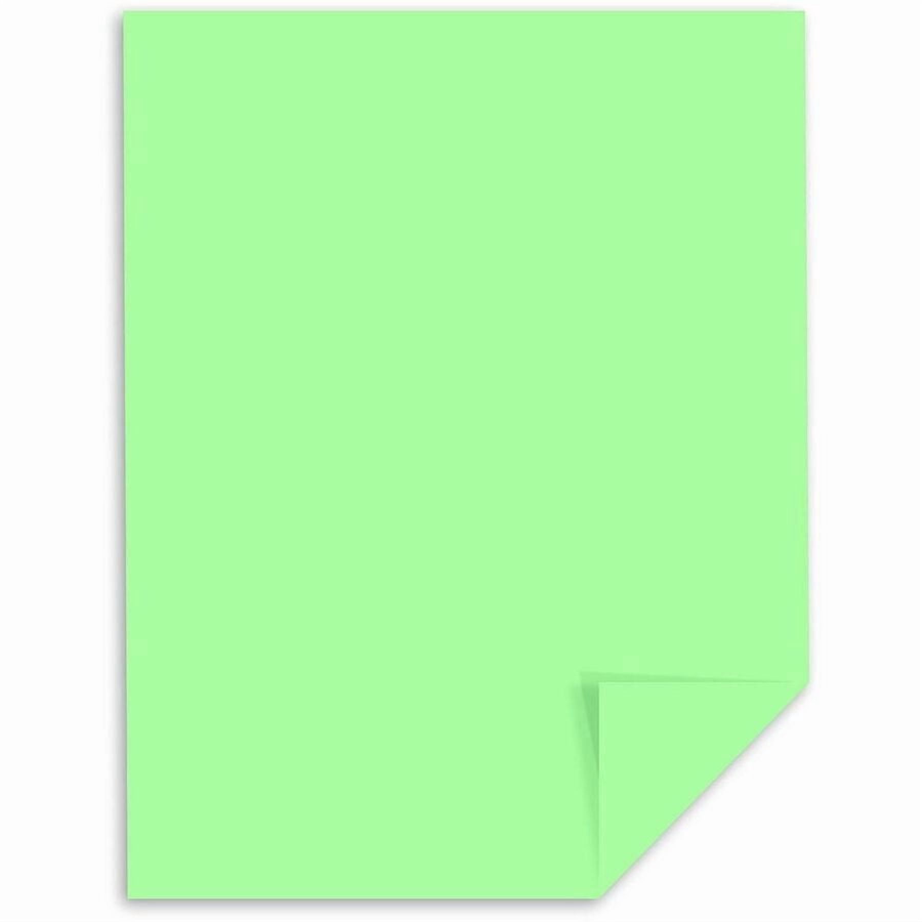Neenah Paper 49561 110 lbs. Index Weight 8.5 in. x 11 in. Exact Index Card Stock - Green (250/Pack)