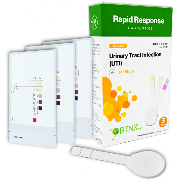 Rapid Response® Urinary Tract Infection (UTI) - Urine Test for Leukocytes and Nitrite (3 Tests)