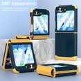 thumbnail image 4 of Designed for Galaxy Z Flip 5 Case with Hinge Protection,Samsung Flip 5 Heavy Duty Shockproof Full Body Protective Phone Case Cover for Z Flip 5 5G(2023)-Blue2, 4 of 12