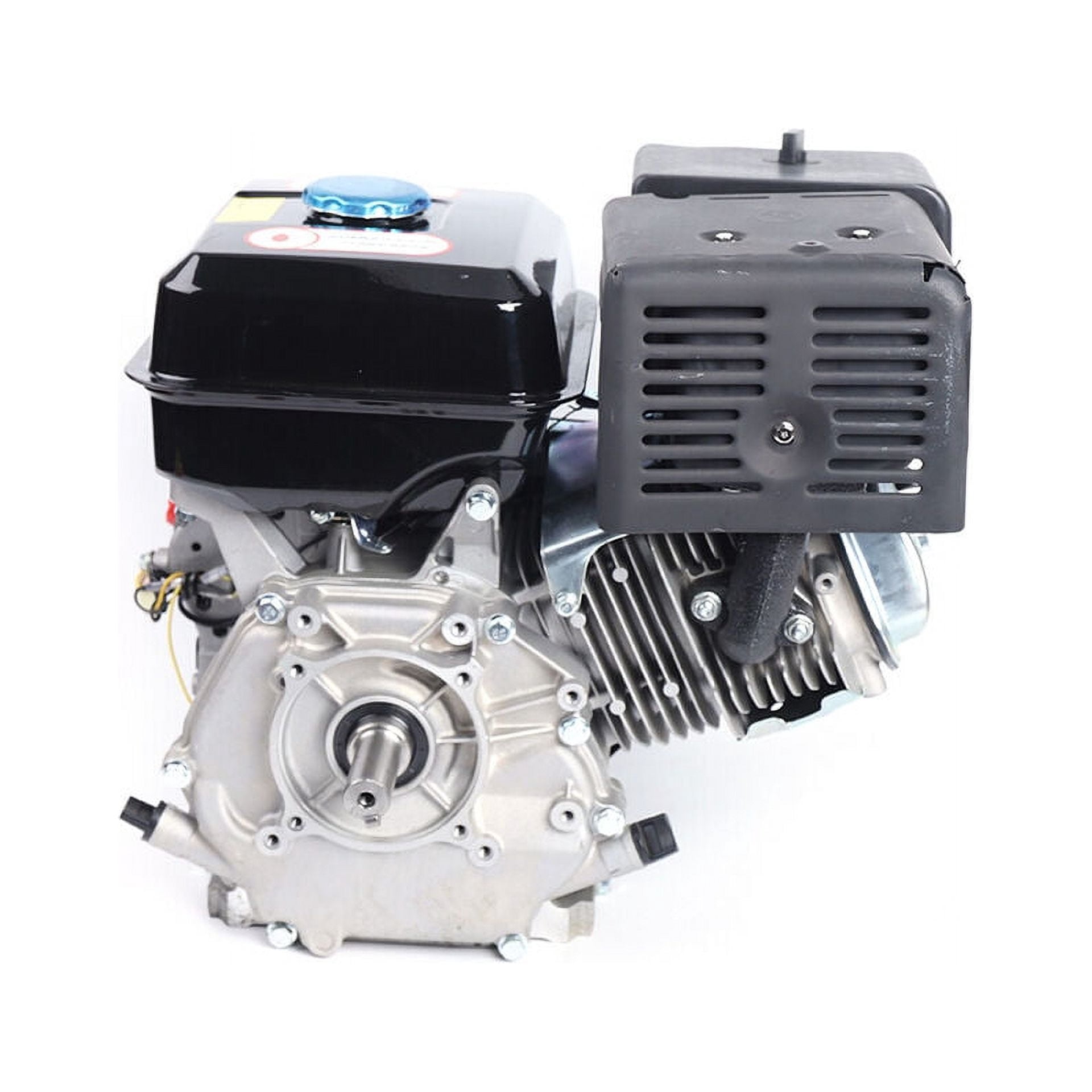 Fichiouy 420CC 4-Stroke OHV Horizontal Gas Engine Petrol 15HP Single Cylinder Gasoline Motor Recoil Manually Pull Start Air Cooled Black