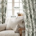 thumbnail image 3 of DriftAway Linen Floral Paisley Green Blackout Curtains for Living Room Bedroom 63 Inch Length 2 Panels Lined Grommet Window Drapes Thermal Farmhouse Country Jacobean Curtains Loden Green, 3 of 8