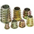 thumbnail image 2 of Bolt Fastener Connector for Wood Furniture, Zinc Alloy Hex Socket Drive Nut Inserts, High Hardness Carbon Steel Threaded Inserts for Softwood Assembly, 2 of 4