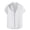White, variant on Mens Short Sleeve Shirt Casual Button Up Lightweight Solid Color V Neck Open Collar Resort Wear Tops Brown 3XL