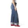 thumbnail image 4 of Levi Strauss Signature Women's Vintage Mid Rise Cuffed Stovepipe Jeans, 4 of 9