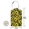 thumbnail image 4 of Disketp 1 Luggage Tag For Suitcase,Sunflowers In Vintage Leather Baggage Tag With Stainless Steel Loop Privacy Cover For Women Men Girls, 4 of 5