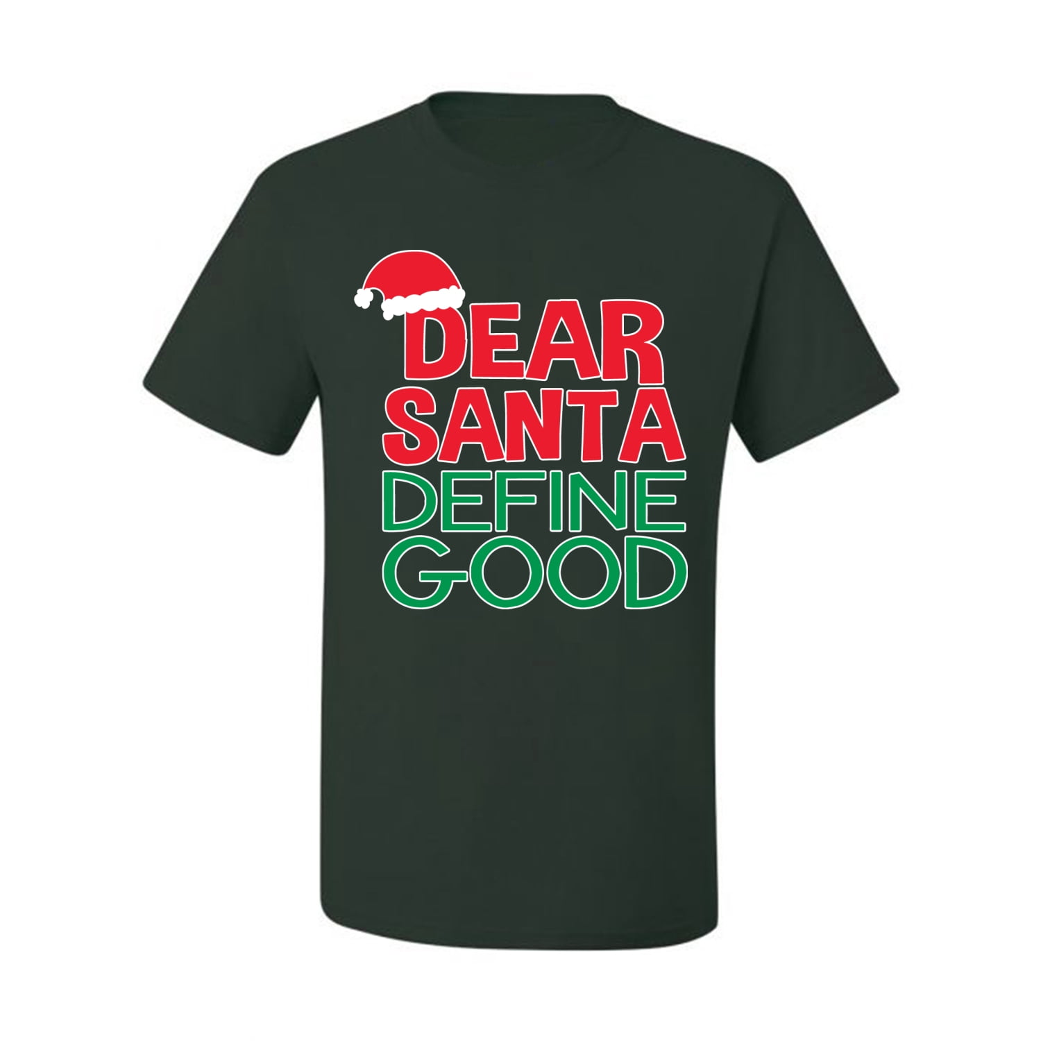 Dear Santa Good Ugly Christmas Sweater Men's Graphic T-Shirt, Black, 4XL -  Walmart.com