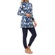 thumbnail image 2 of Traje de baño musulmán Traje de baño conservador para mujer estampado Traje de baño de playa para mujer, 2 of 10