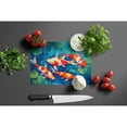thumbnail image 2 of Koi Fish Glass Cutting Board Large 12 in x 15 in, 2 of 5