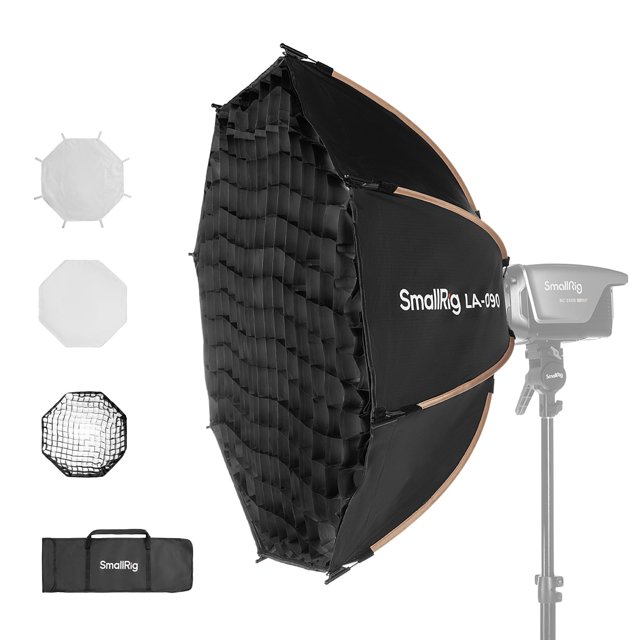 Softbox SMALLRIG LA-O90 octágono de liberación rápida para montura Bowens