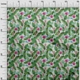 thumbnail image 3 of oneOone Viscose Chiffon Green Fabric Tropical Craft Projects Decor Fabric Printed By The Yard 42 Inch Wide, 3 of 4