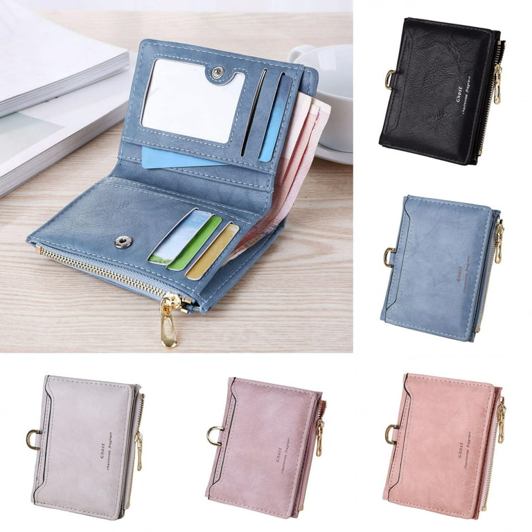 Women Short Wallet Leather Small Clutch Purse Card Holders Handbag 