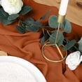 thumbnail image 2 of Koyal Wholesale Chiffon Table Runner 180-Inches Long, Terracotta Wedding Runners, Holiday Table Runners, 2 of 5