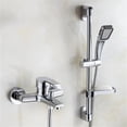 thumbnail image 2 of Zinc Alloy Basin Faucet, Chrome Wall Mounted Hot And Cold Water Double Spout Mixer Tap For Bathroom Shower Sink Bathtub -Modern  Design, 2 of 7