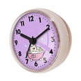 thumbnail image 2 of DimyFew Wall Clock Waterproof Bathroom Clock Small Digital Round Clock with Suction Cup Anti Fog Feature for Quick Mounting Suitable for Restroom Bedroom White, 2 of 8