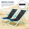 thumbnail image 4 of UPOUART Easy to Clean Replacement Fabric Cloth for Beach Chair Black 1Set, 4 of 8
