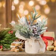 thumbnail image 3 of kkbbma Black and Friday Sales Artificial Mini Christmas Tree - Tabletop Christmas Tree Mini Artificial Christmas Tree for Table Top Desk Classic Series Holiday Decoration, 3 of 9
