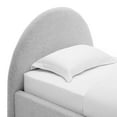 thumbnail image 6 of Resort Arched Round Twin Platform Bed in Heathered Weave Light Gray, 6 of 9