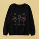 thumbnail image 2 of Señoras moda Casual manga larga Navidad copa de vino tinto impreso padre-hijo sudadera mamá Fridja nalpqowj658, 2 of 3