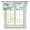 Multicolor, variant on Navy Blue Striped Semi Sheer Valance Curtains Modern Farmhouse Stripes Rustic Voile Valances Curtain Rod Pocket Small Window Treatment for Kitchen Bathroom Cafe 42"x12"