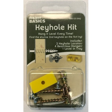 

Project Basics 085-03-3942 Keyhole Picture Hanger Kit w/ Level