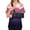 Gradient Dark Purple, variant on Post Shoulder Surgery Shirts for Women Chemo Dialysis Port with 2 Shoulder Half Zippers After Rotator Cuff Tops M