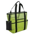 thumbnail image 1 of Bolsa de playa Cola Organizador de playa de malla grande Verde, 1 of 7