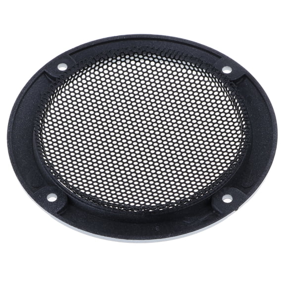 lionlar Metal Circle Metal Cover With 4 Screws Installation Coaxial Speakers - black
