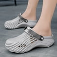 thumbnail image 3 of MGEZCOO Men's EVA Slip-On Sandals – Lightweight Flame Texture Clogs, Adjustable Back Strap Water Shoes for Beach, Garden, and Casual Summer Wear, 3 of 8