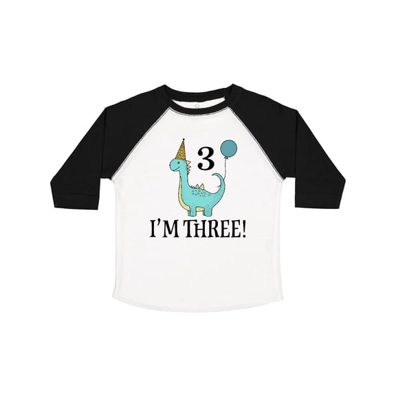 Inktastic 3rd Birthday 3 Year Old Dinosaur Party Boys or Girls Toddler T-Shirt