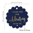 thumbnail image 6 of Inkdotpot Real Gold Foil Thank You For Celebrating With Us Bridal Shower-Baby Shower-Retirement-Wedding-Birthday Tags Favor Hang Paper Tags 100 Pieces, 6 of 7