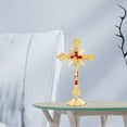 thumbnail image 4 of Relics Crucifix Jesus  Crucifix Home Chapel Prayer Golden, 4 of 8
