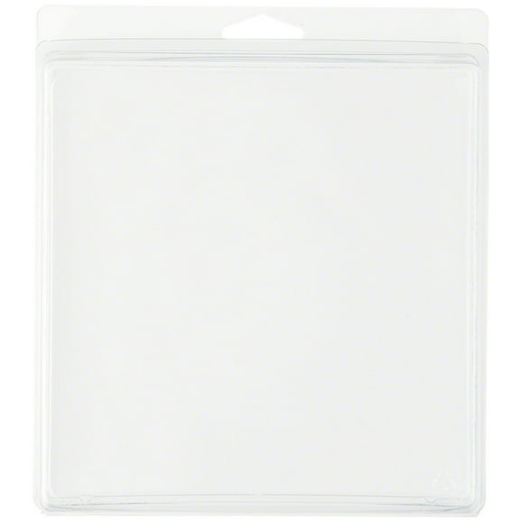 Collecting Warehouse Clear Plastic Clamshell Package / Storage Container, 6.56" H x 6.38" W x 1.25" D, Pack of 25