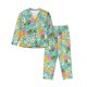 thumbnail image 1 of Fotbe Cute Pineapples Conjunto de Pijama de Manga Larga para Mujer con Estampado, Ropa de Dormir de 2 Piezas, Conjunto de Casa Suave y Cómodo con Bolsillos-Large, 1 of 7